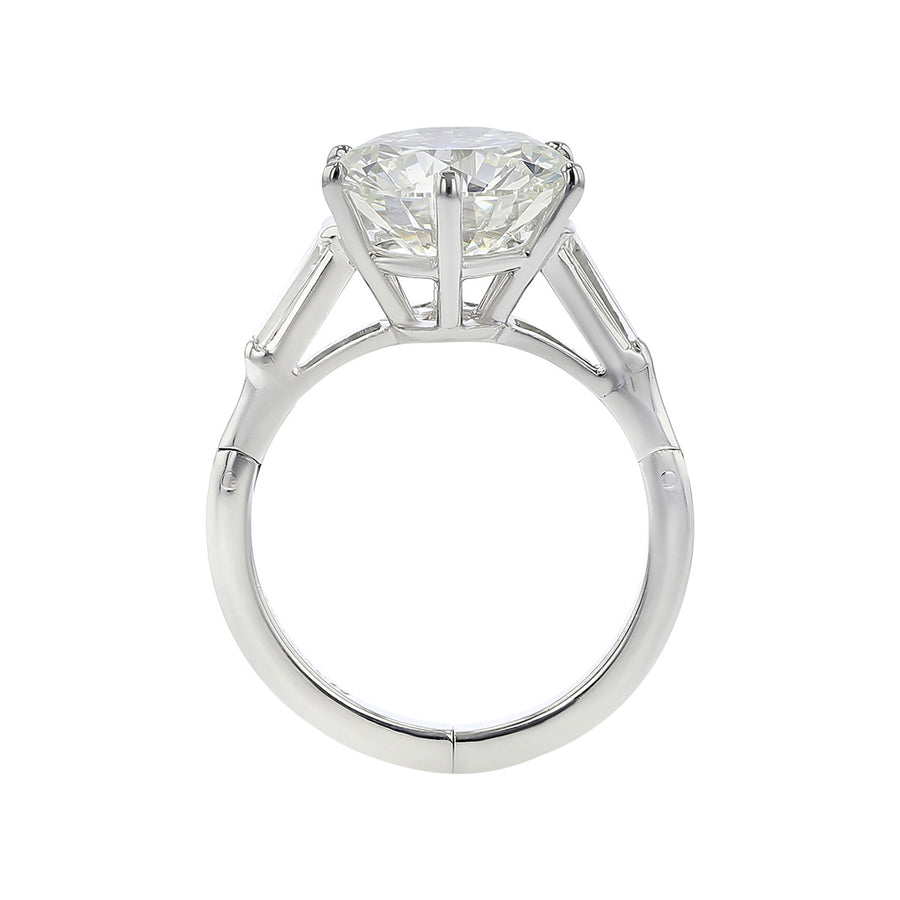 5.87-Carat Brilliant Diamond 3-Stone Engagement Ring