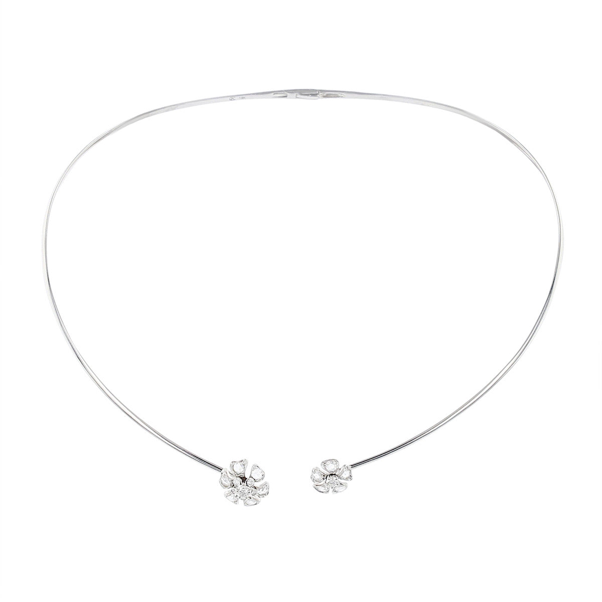 Maria Canale 18K White Gold Diamond Necklace
