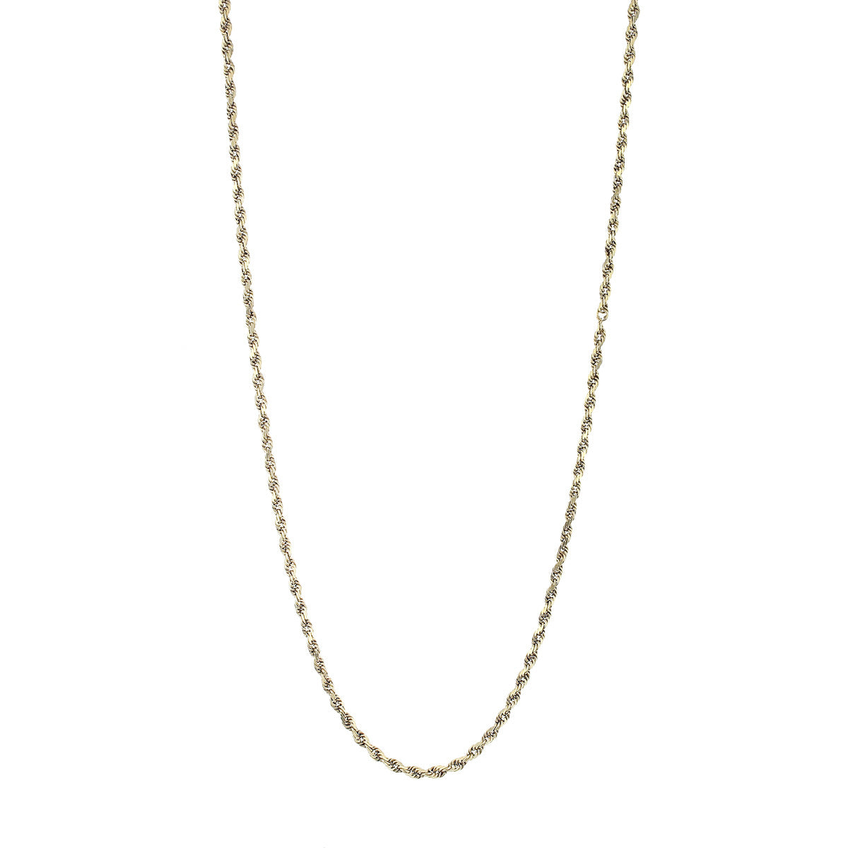 White and yellow on sale gold rope chain