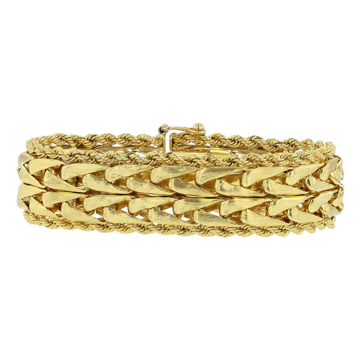 Twisted Gold Bracelet | Posh Totty Designs | Wolf & Badger