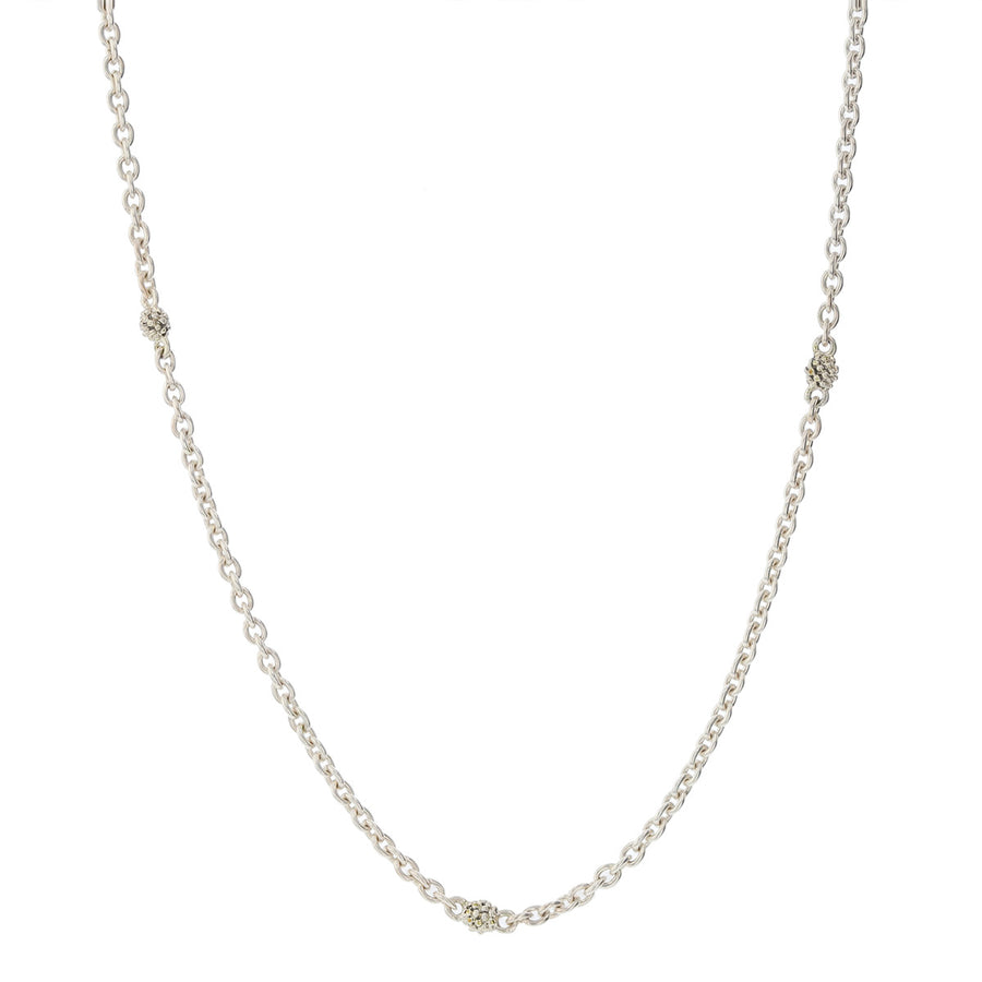 Lagos Sterling Silver Beaded Station Necklace