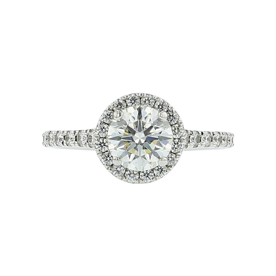 Hearts on Fire Transcend Diamond Halo Engagement Ring