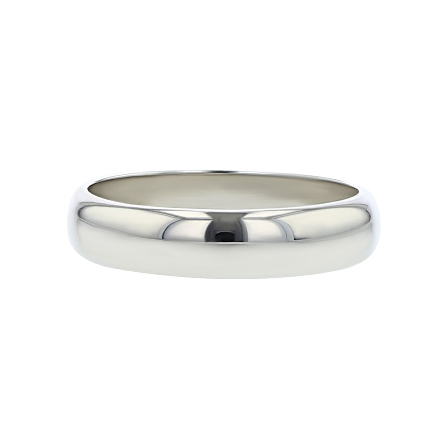 14K White Gold 5mm Wedding Band