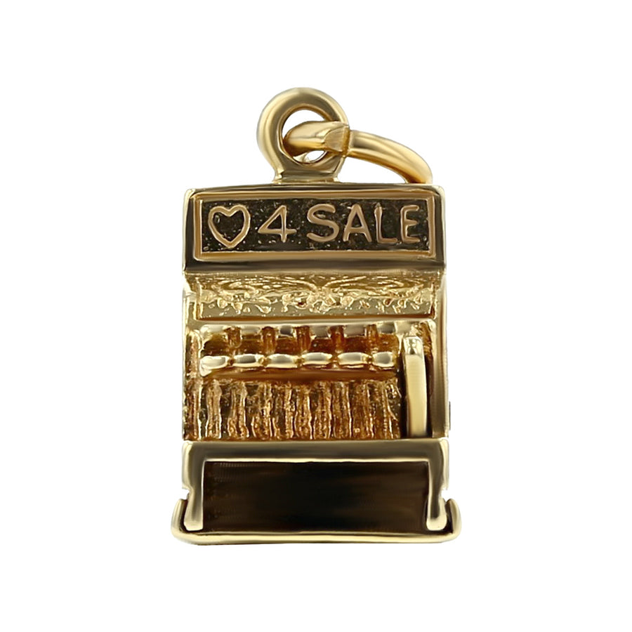 Love 4 Sale Cash Register 14K Yellow Gold Charm