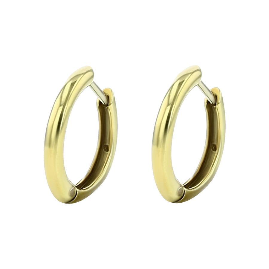 14K Yellow Gold Small Hoop Earrings