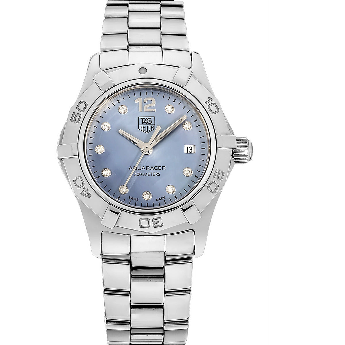 Tag heuer aquaracer on sale blue mother of pearl