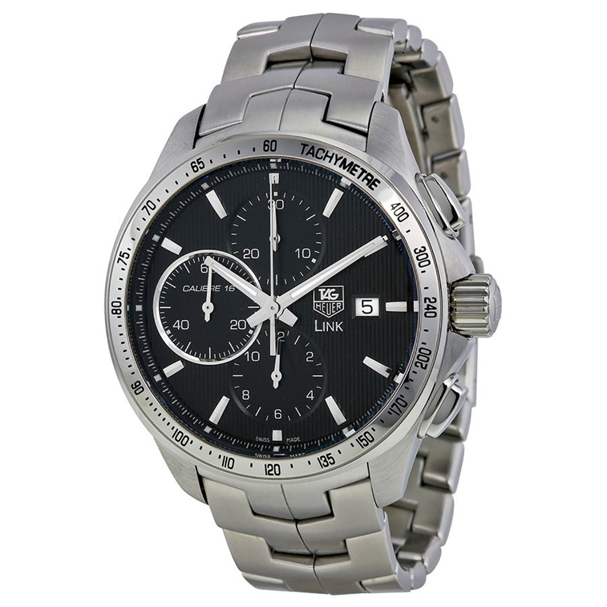 TAG Heuer LINK Chronograph ブラック 18012) TAG Heuer Link Caliber 36 Automatic Chronograph Black
