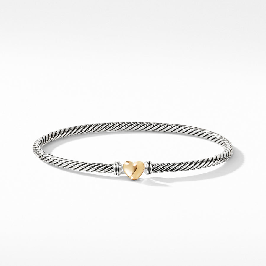 Cable Collectibles Heart Bracelet with Gold