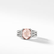 Petite Wheaton Ring with Morganite and Diamonds