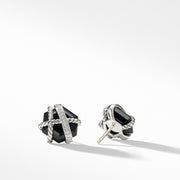 Cable Wrap Earrings with Black Onyx and Diamonds