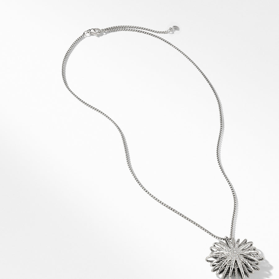 Starburst Large Pendant Necklace with Diamonds