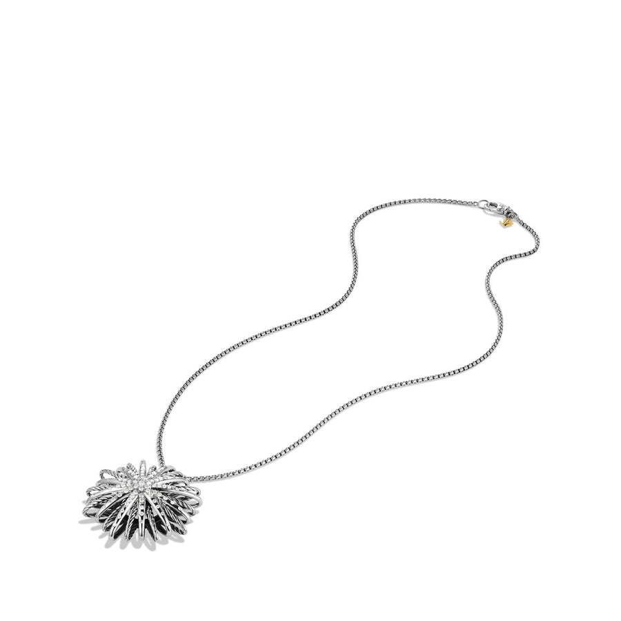 Starburst Large Pendant Necklace with Diamonds