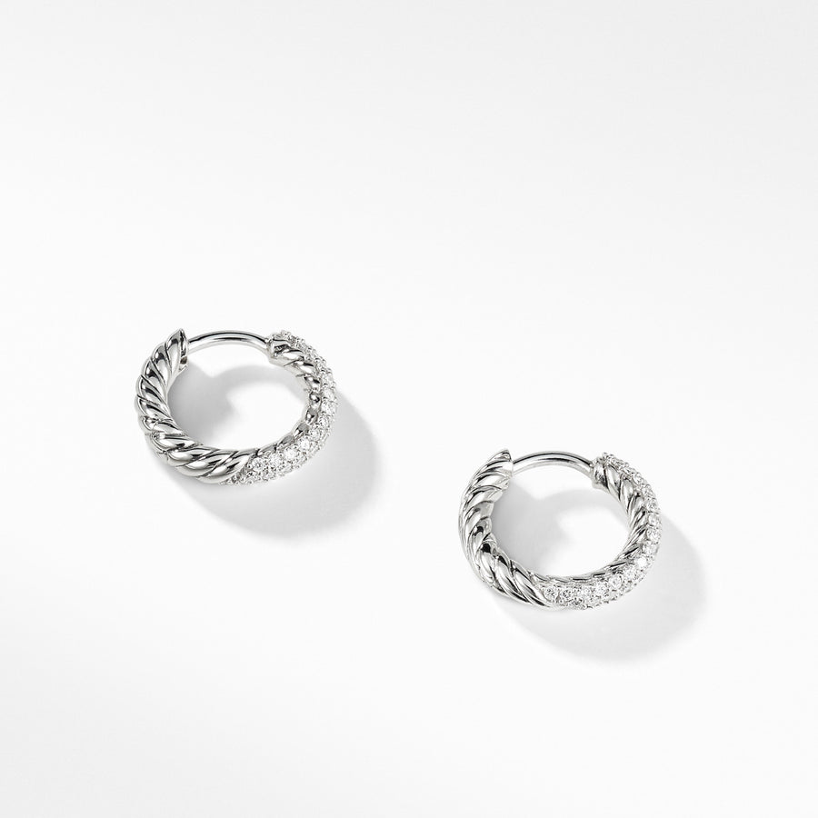 Petite Pave Earrings with Diamonds
