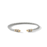 Petite Helena Open Bracelet with 18K Yellow Gold Gold Domes and Diamonds
