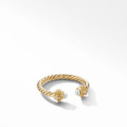 Renaissance Color Ring in 18K Yellow Gold with Pearls and Diamonds