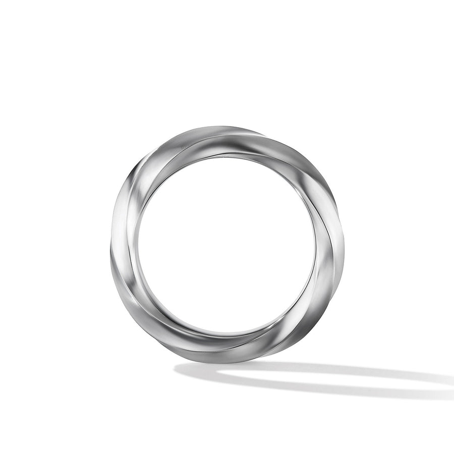 Cable Edge Band Ring in Recycled Sterling Silver