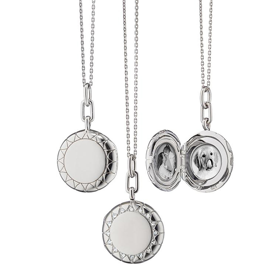 Round Isabella Locket Necklace