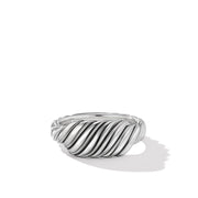 Sculpted Cable Contour Ring in Sterling Silver