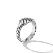 Sculpted Cable Contour Ring in Sterling Silver