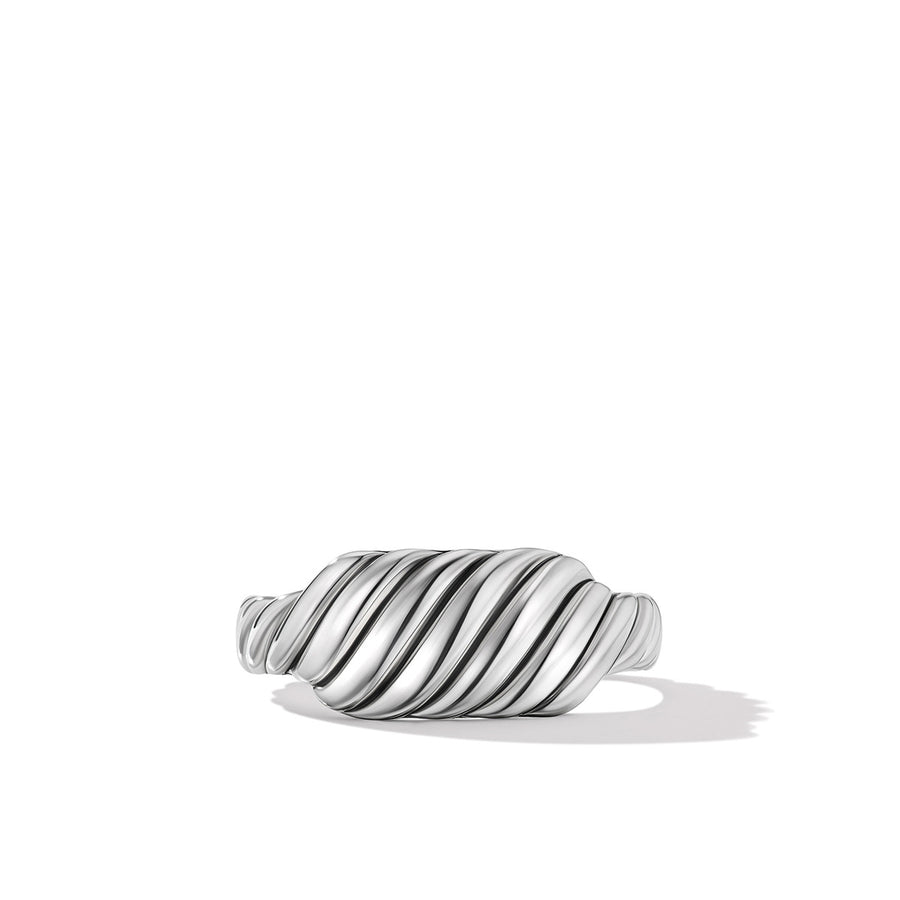 Sculpted Cable Contour Ring in Sterling Silver