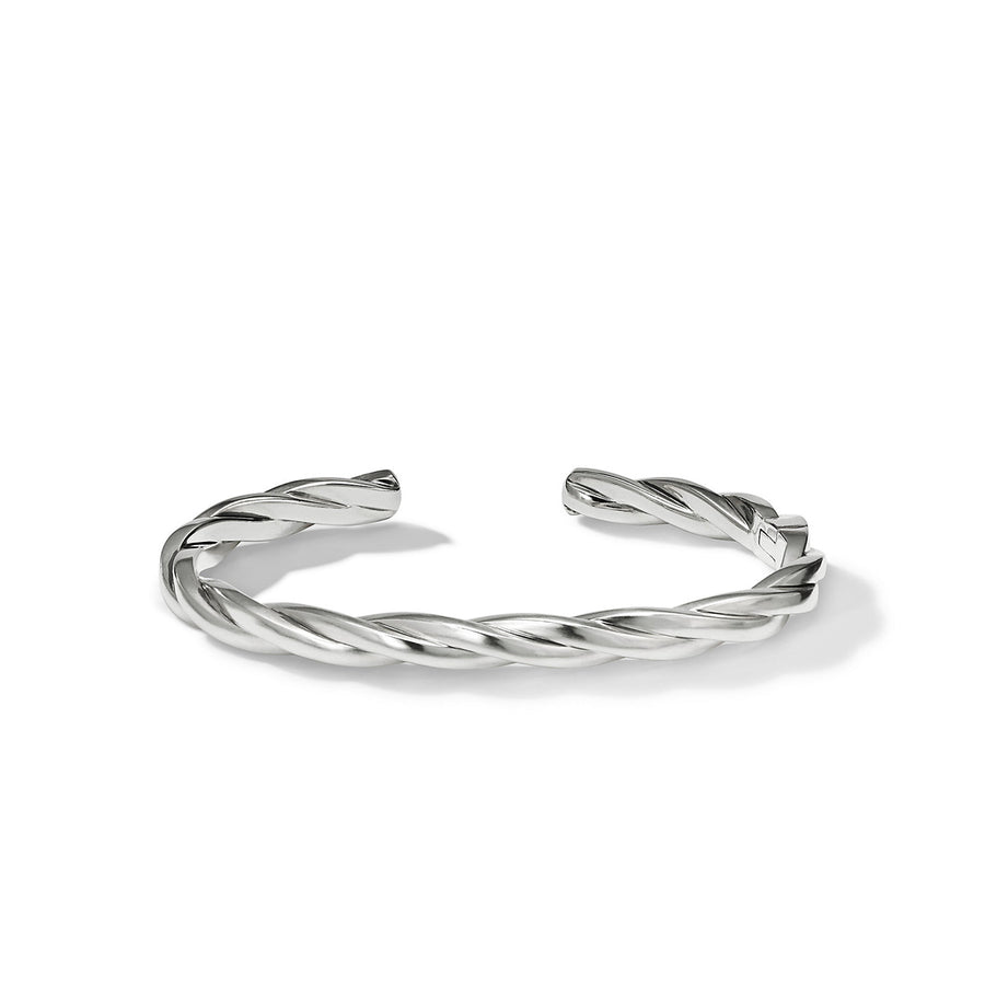 Narrow Twisted Cable Cuff Bracelet