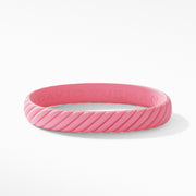 Cable Pink Rubber Bracelet