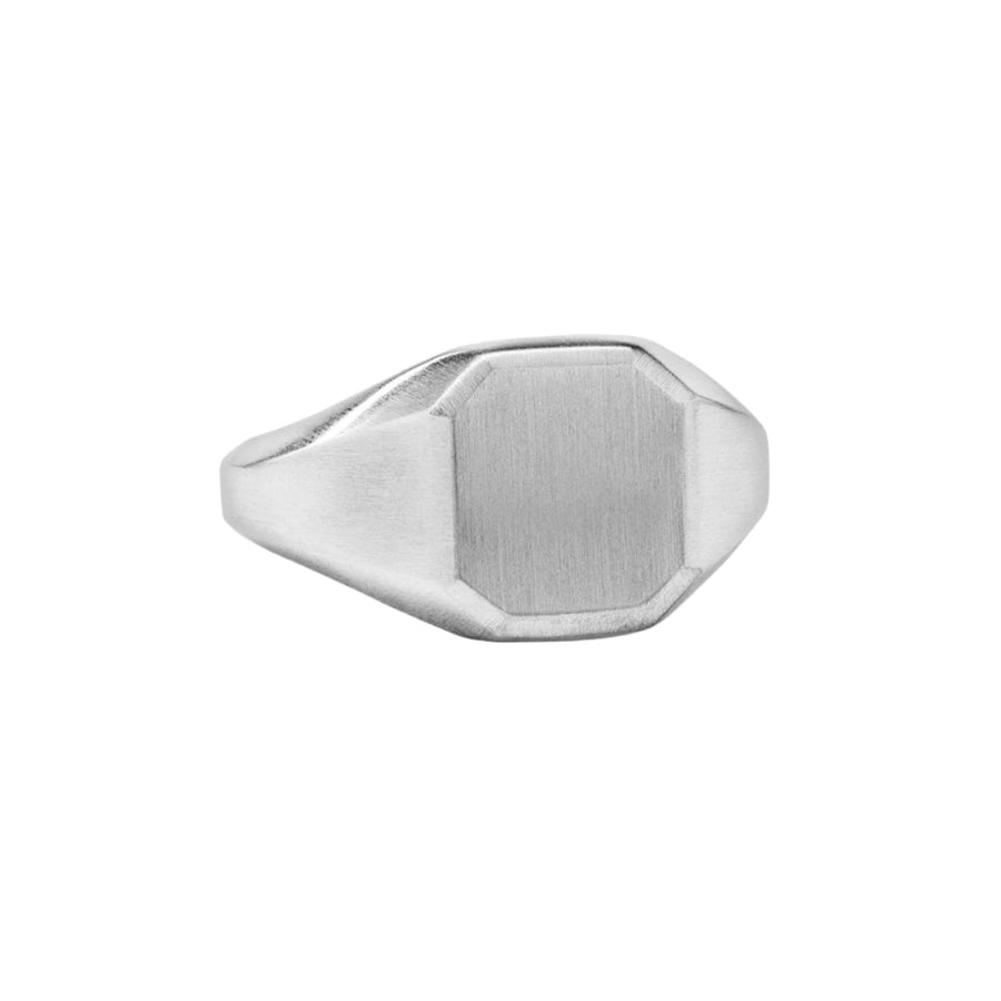 Streamline Signet Ring in Sterling Silver