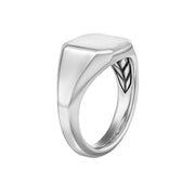 Streamline Signet Ring in Sterling Silver