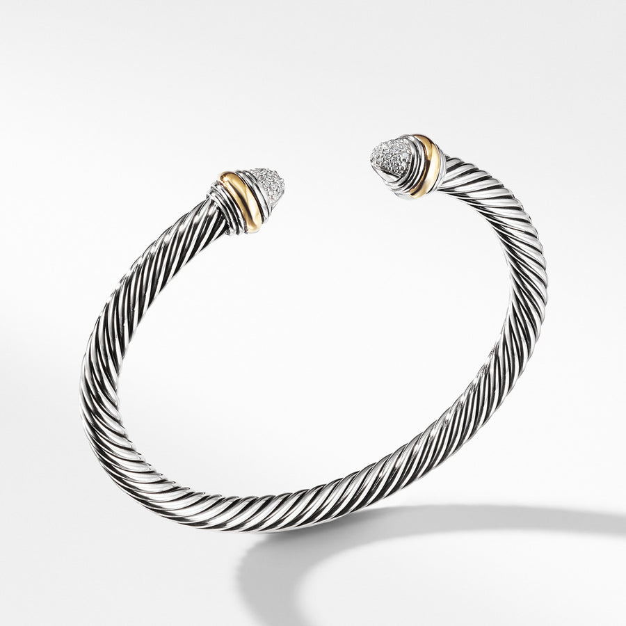 Cable Classics Bracelet with Diamonds and Gold