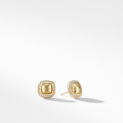Earring with 18K Gold Dome and Diamonds