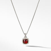 Pendant with Garnet and Diamonds with 18K Gold