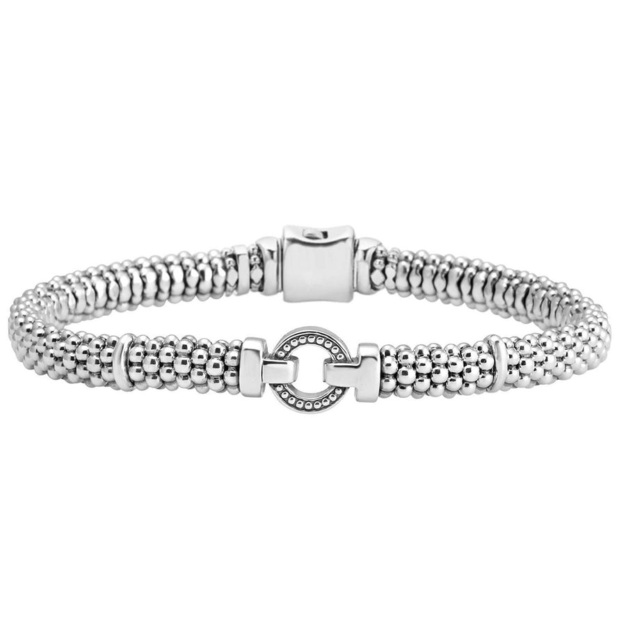 Lagos Sterling Silver Enso Beaded Bracelet