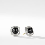 Earrings with Black Onyx and Diamonds
