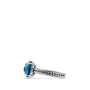 Chatelaine Ring with Hampton Blue Topaz and Diamonds