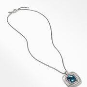 Chatelaine Pave Bezel Necklace with Hampton Blue Topaz and Diamonds