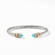 Helena End Station Bracelet with Turquoise, Diamonds and 18K Gold, 4mm