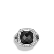 Ring with Black Onyx and Diamonds