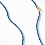 DY Bel Aire Chain Necklace in Navy with 14K Gold Accents