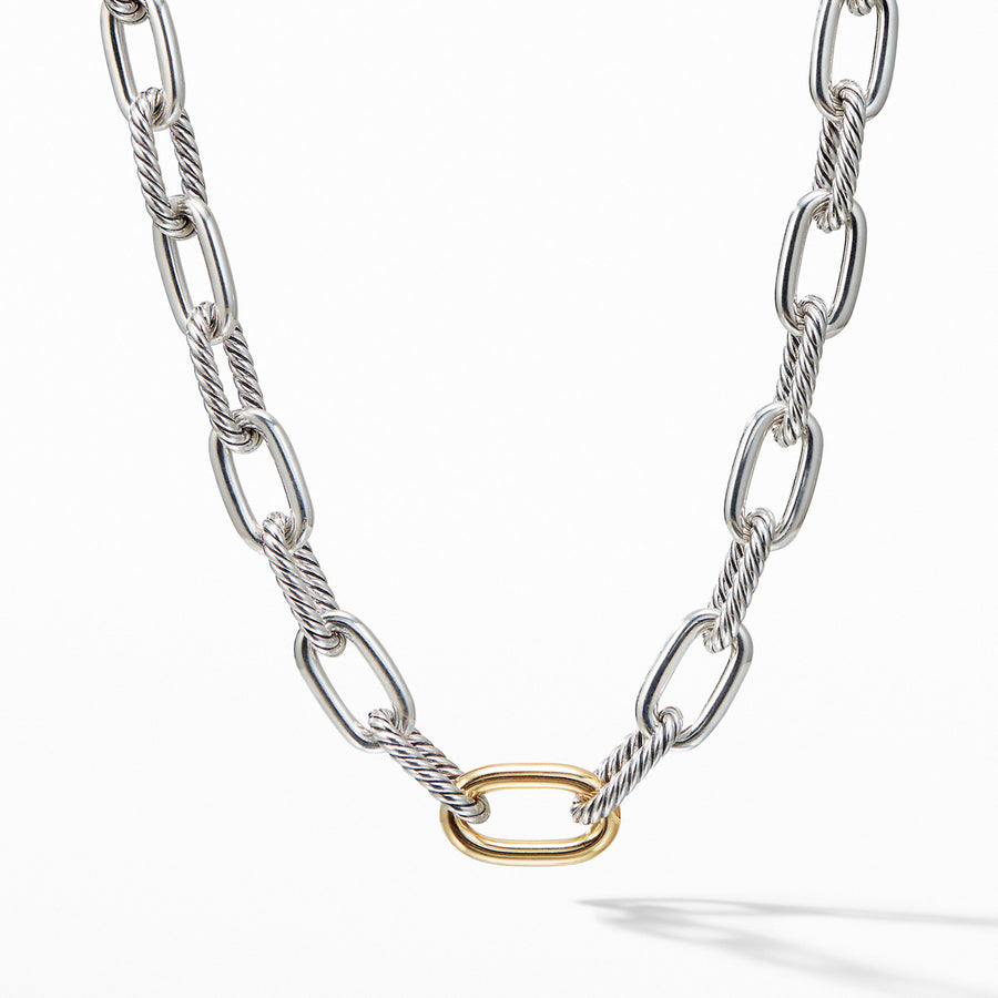 DY Madison Medium Necklace with 18K Gold, 11mm