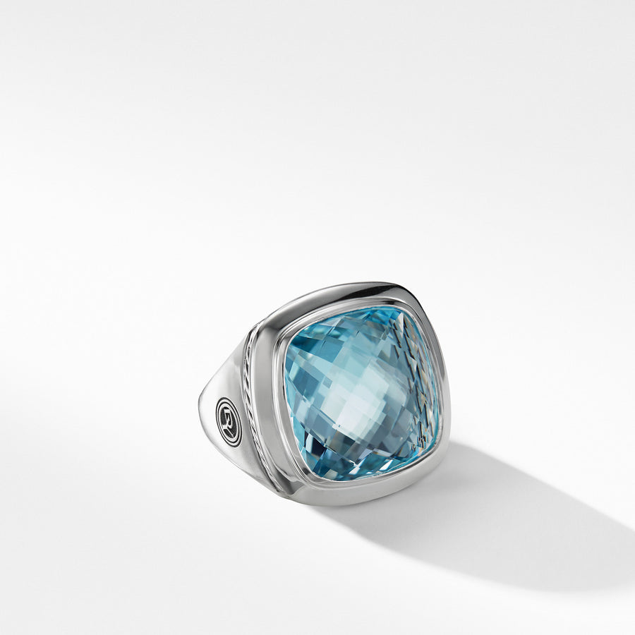 Albion Statement Ring in Blue Topaz