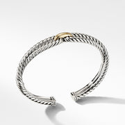Cable Loop Bracelet with 18K Gold