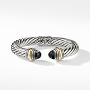 Cable Classics Bracelet with Black Onyx and 14K Gold, 10mm