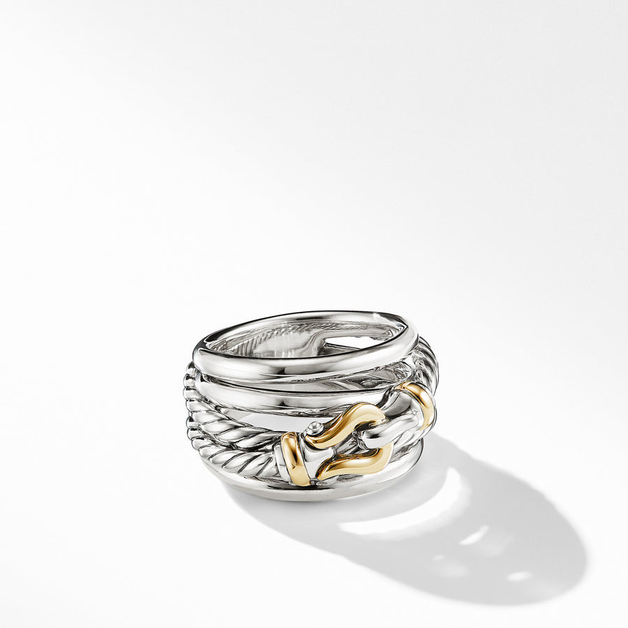 Buckle Ring with 18K Yellow Gold