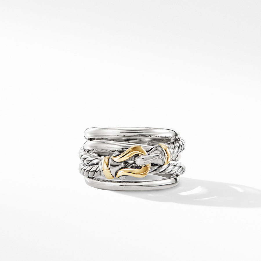 Buckle Ring with 18K Yellow Gold