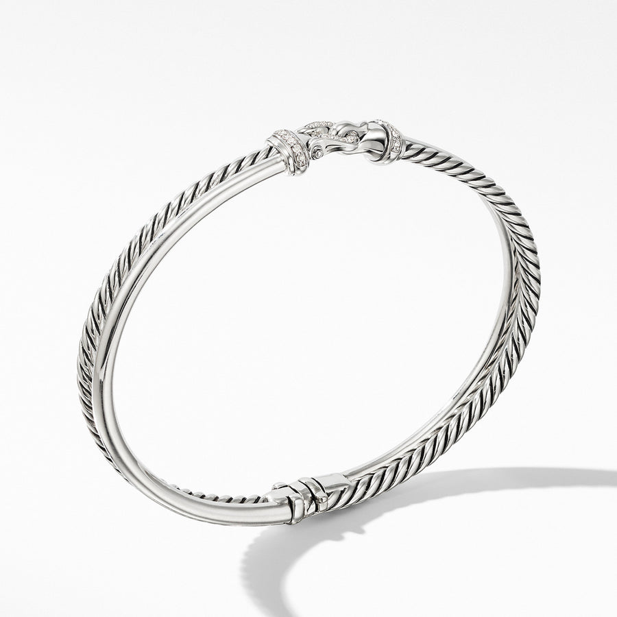 Two-Row Buckle Bracelet with Diamonds