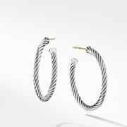 Cable Hoop Earrings