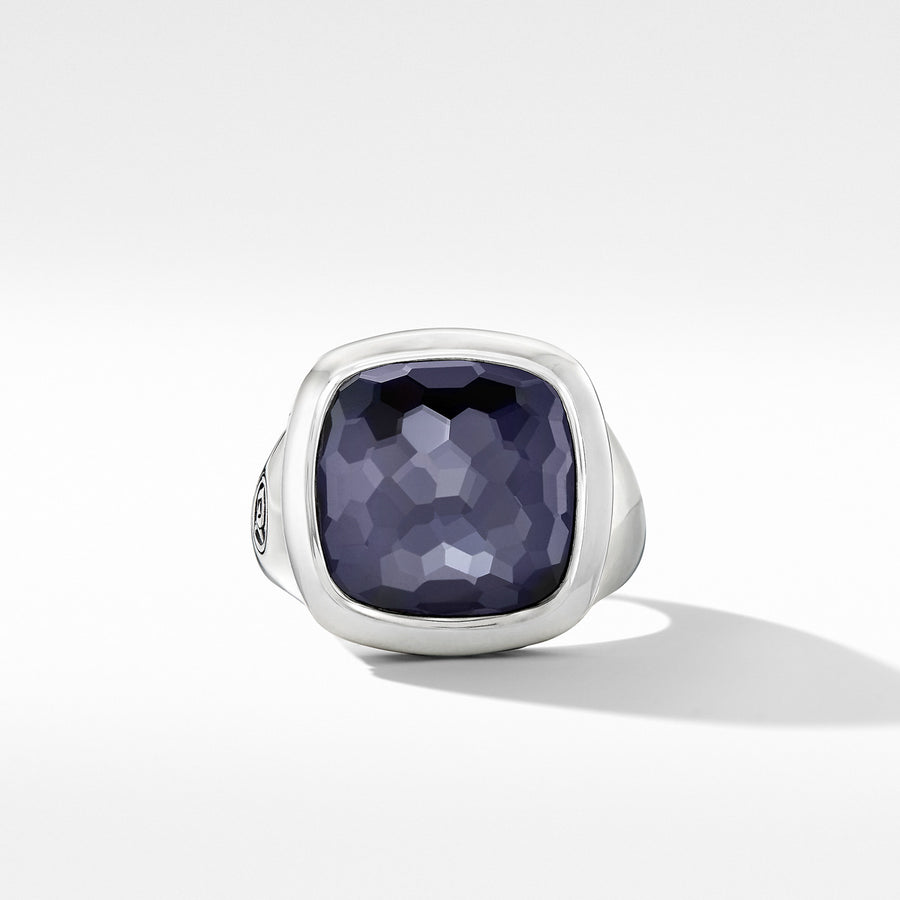 Albion Ring with Black Orchid