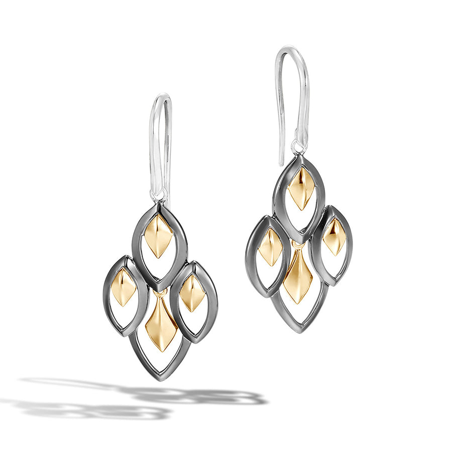 Legends Naga 18K Gold and Silver Earrings on French Wire