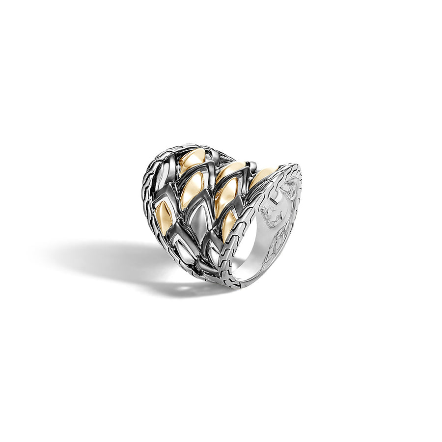 Legends Naga 18K Gold and Silver Saddle Ring