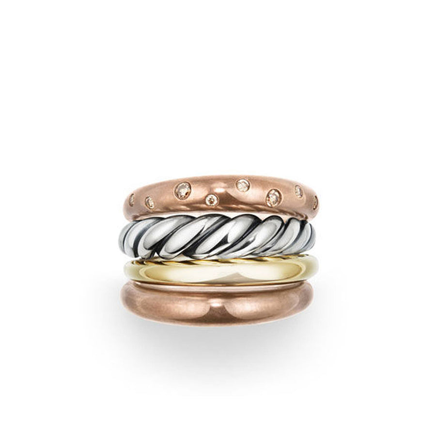 Pure Form Wide Rings with Diamonds